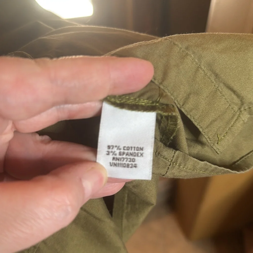 Liz Lange Maternity for Target Utility Dress Olive Green Size Large - Picture 8 of 11